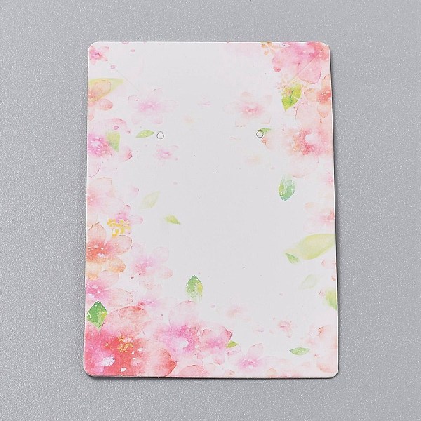 PandaHall Cardboard Jewelry Display Cards, for Hanging Earring & Necklace Display, Rectangle, Pink, Flower Pattern, 9x6x0.05cm, Hole: 0.2cm...
PandaHall Cardboard Jewelry Display Cards, for Hanging Earring & Necklace Display, Rectangle, Pink, Flower Pattern, 9x6x0.05cm, Hole: 0.2cm...