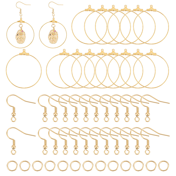 PandaHall Unicraftale DIY Big Circle Drop Earrings Makinig Kit, Including 304 Stainless Steel Pendants & Earring Hooks & Jump Rings, Golden...
PandaHall Unicraftale DIY Big Circle Drop Earrings Makinig Kit, Including 304 Stainless Steel Pendants & Earring Hooks & Jump Rings, Golden...