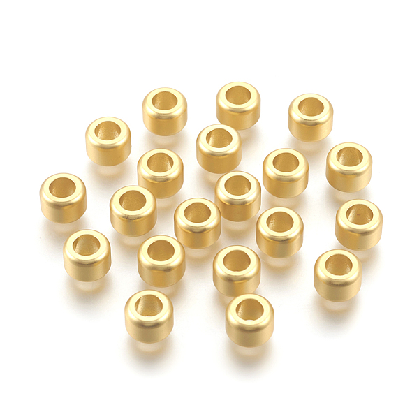 PandaHall Brass Beads, Long-Lasting Plated, Lead Free & Cadmium Free & Nickel Free, Rondelle, Matte Style, Real 18K Gold Plated, 7x5mm, Hole...
PandaHall Brass Beads, Long-Lasting Plated, Lead Free & Cadmium Free & Nickel Free, Rondelle, Matte Style, Real 18K Gold Plated, 7x5mm, Hole...