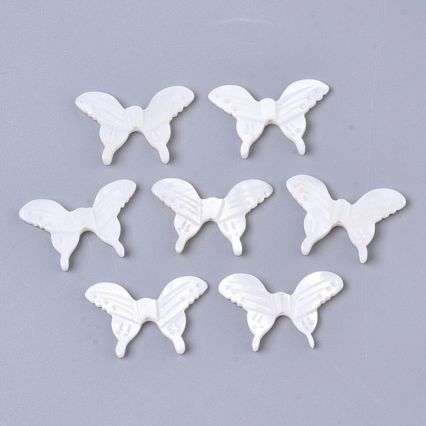 PandaHall Natural White Shell Mother of Pearl Shell Beads, Butterfly, 13~14x20x2mm, Hole: 0.9mm White Shell Butterfly
PandaHall Natural White Shell Mother of Pearl Shell Beads, Butterfly, 13~14x20x2mm, Hole: 0.9mm White Shell Butterfly