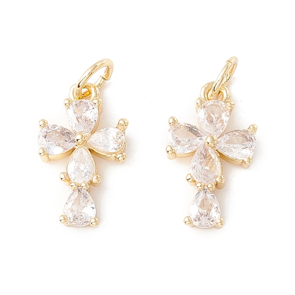 PandaHall Rack Plating Brass Micro Pave Clear Cubic Zirconia Charms, with Jump Rings, Long-Lasting Plated, Cadmium Free & Lead Free, Cross...
PandaHall Rack Plating Brass Micro Pave Clear Cubic Zirconia Charms, with Jump Rings, Long-Lasting Plated, Cadmium Free & Lead Free, Cross...