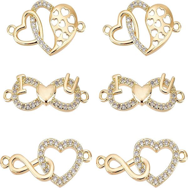 PandaHall FINGERINSPIRE 6 Pcs 3 Styles Zirconia Heart Pendant Charms Infinity Cubic Zirconia Charms with Clear Crystal Stone Gold Plated...
PandaHall FINGERINSPIRE 6 Pcs 3 Styles Zirconia Heart Pendant Charms Infinity Cubic Zirconia Charms with Clear Crystal Stone Gold Plated...