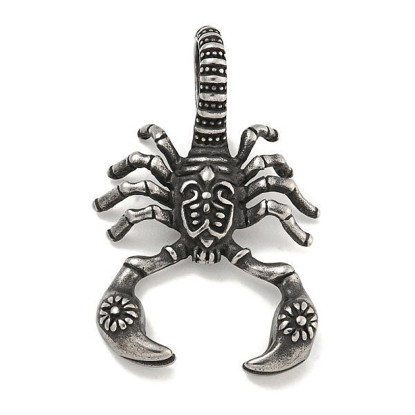 PandaHall 316 Surgical Stainless Steel Pendants, Scorpio Charm, Antique Silver, 47.6x31x14.5mm, Hole: 11.5x11mm 316 Surgical Stainless Steel...
PandaHall 316 Surgical Stainless Steel Pendants, Scorpio Charm, Antique Silver, 47.6x31x14.5mm, Hole: 11.5x11mm 316 Surgical Stainless Steel...