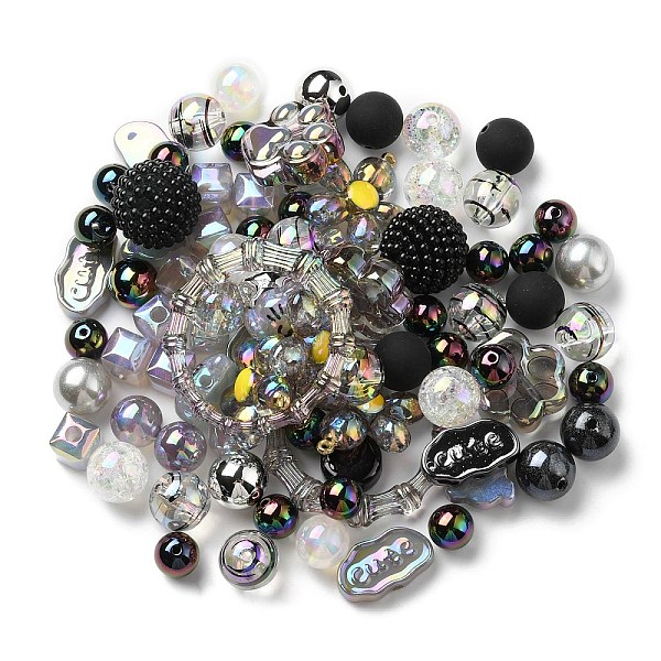 PandaHall Acrylic Beads, Mixed Shapes, Black, 8~51x8~51x6~27.5mm, Hole: 1.8~3.8mm, about 163pcs/350g, 350g/bag Acrylic Mixed Shapes Black
PandaHall Acrylic Beads, Mixed Shapes, Black, 8~51x8~51x6~27.5mm, Hole: 1.8~3.8mm, about 163pcs/350g, 350g/bag Acrylic Mixed Shapes Black