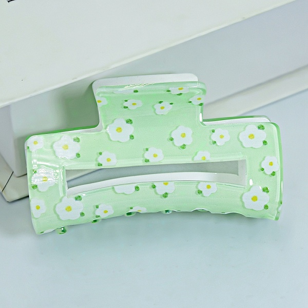 PandaHall Rectangle with Flower Printed PVC Claw Hair Clips, with Iron Findings, Banana Jaw Clips Hair Accessories for Women and Girls, Pale...
PandaHall Rectangle with Flower Printed PVC Claw Hair Clips, with Iron Findings, Banana Jaw Clips Hair Accessories for Women and Girls, Pale...