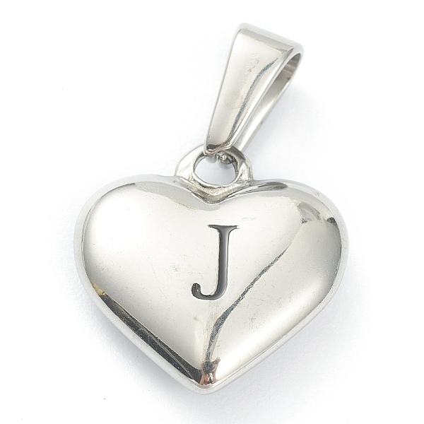 PandaHall 304 Stainless Steel Pendants, Heart with Black Letter, Stainless Steel Color, Letter.J, 16x16x4.5mm, Hole: 7x3mm 304 Stainless...
PandaHall 304 Stainless Steel Pendants, Heart with Black Letter, Stainless Steel Color, Letter.J, 16x16x4.5mm, Hole: 7x3mm 304 Stainless...
