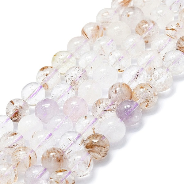 PandaHall Natural Rutilated Quartz Beads Strands, Round, 10~11mm, Hole: 1mm, about 37~39pcs/strand, 15.35''~15.75''(39~40cm) Rutilated...
PandaHall Natural Rutilated Quartz Beads Strands, Round, 10~11mm, Hole: 1mm, about 37~39pcs/strand, 15.35''~15.75''(39~40cm) Rutilated...