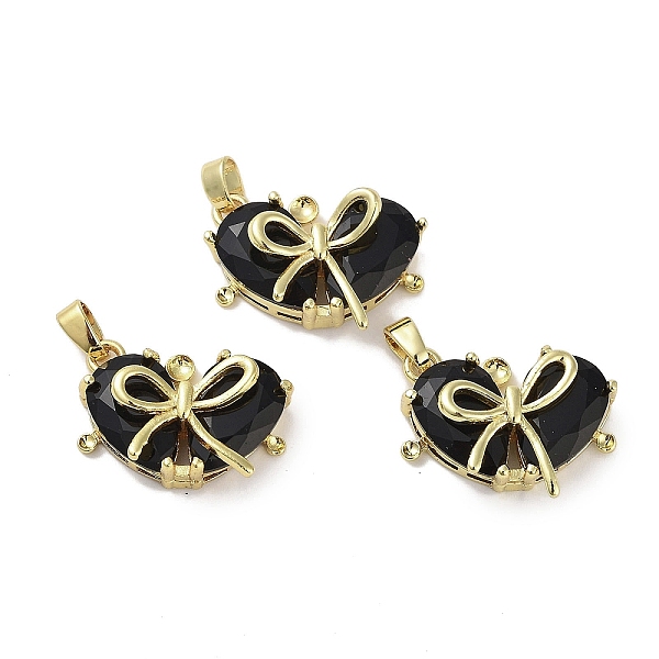 PandaHall Real 18K Gold Plated Brass Glass Pendants, Heart with Bowknot Charm, Lead Free & Cadmium Free, Long-Lasting Plated, Black...
PandaHall Real 18K Gold Plated Brass Glass Pendants, Heart with Bowknot Charm, Lead Free & Cadmium Free, Long-Lasting Plated, Black...