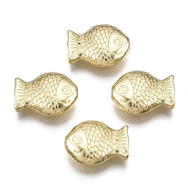 PandaHall Rack Plating Alloy Beads, Cadmium Free & Lead Free, Fish, Light Gold, 14x10.5x4.5mm, Hole: 1mm Alloy Fish
PandaHall Rack Plating Alloy Beads, Cadmium Free & Lead Free, Fish, Light Gold, 14x10.5x4.5mm, Hole: 1mm Alloy Fish