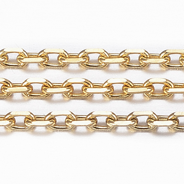 PandaHall 3.28 Feet Ion Plating(IP) 304 Stainless Steel Cable Chains, Diamond Cut Chains, Soldered, Faceted, Oval, Golden, 2x1.2x0.4mm 304...
PandaHall 3.28 Feet Ion Plating(IP) 304 Stainless Steel Cable Chains, Diamond Cut Chains, Soldered, Faceted, Oval, Golden, 2x1.2x0.4mm 304...