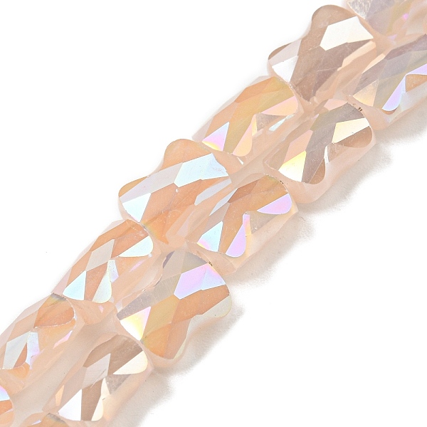 PandaHall AB Color Plated Glass Beads Strands, Faceted Bamboo Stick, Bisque, 8x6x4~4.5mm, Hole: 1.2mm, about 70pcs/strand, 21.57''(54.8cm)..., Orange
PandaHall AB Color Plated Glass Beads Strands, Faceted Bamboo Stick, Bisque, 8x6x4~4.5mm, Hole: 1.2mm, about 70pcs/strand, 21.57''(54.8cm)..., Orange