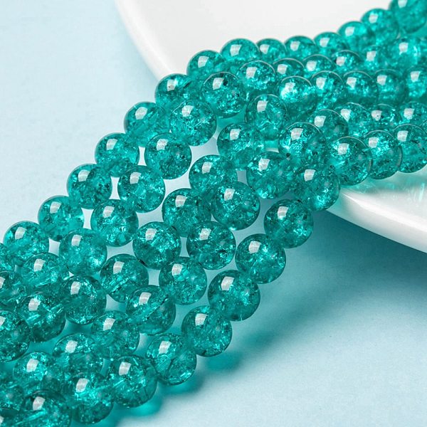 PandaHall Spray Painted Crackle Glass Beads Strands, Round, Medium Sea Green, 8mm, Hole: 1.3~1.6mm, 31.4 inch Glass Round Green
PandaHall Spray Painted Crackle Glass Beads Strands, Round, Medium Sea Green, 8mm, Hole: 1.3~1.6mm, 31.4 inch Glass Round Green