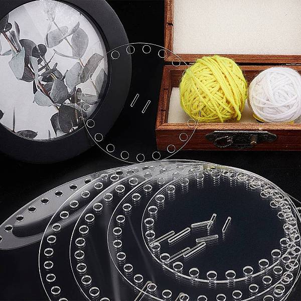 PandaHall 12Pcs 6 Style Acrylic Basket Bottoms, Crochet Basket Base, for Knitting Supplies, Clear, 2pcs/style Acrylic Clear
PandaHall 12Pcs 6 Style Acrylic Basket Bottoms, Crochet Basket Base, for Knitting Supplies, Clear, 2pcs/style Acrylic Clear
