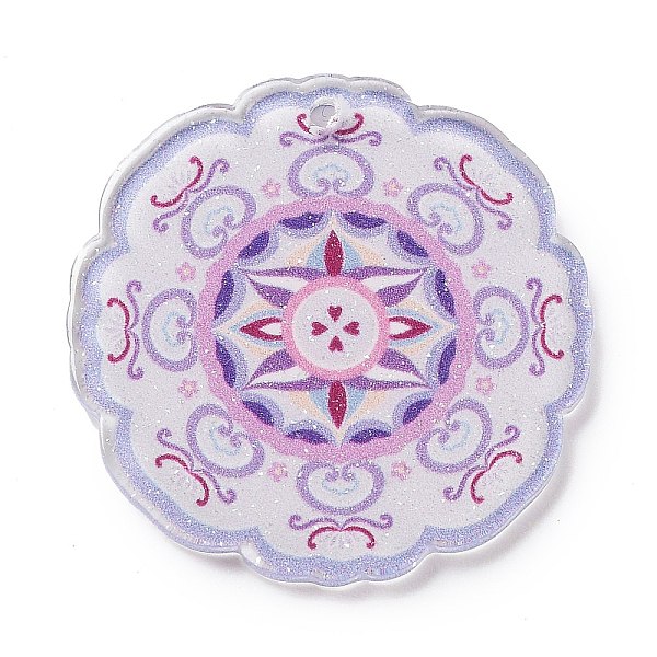 PandaHall Acrylic Pendants, Round with Flower, Purple, 35x35x2mm, Hole: 2mm Acrylic Flower Purple
PandaHall Acrylic Pendants, Round with Flower, Purple, 35x35x2mm, Hole: 2mm Acrylic Flower Purple
