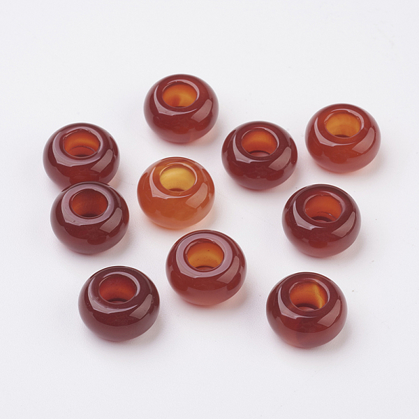 PandaHall Natural Carnelian European Beads, Large Hole Beads, Rondelle, 12x6mm, Hole: 5mm Carnelian Rondelle
PandaHall Natural Carnelian European Beads, Large Hole Beads, Rondelle, 12x6mm, Hole: 5mm Carnelian Rondelle