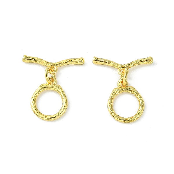 PandaHall Rack Plating Eco-Friendly Brass Toggle Clasps, Long-Lasting Plated, Lead Free & Cadmium Free, Textured Ring, Real 18K Gold Plated...
PandaHall Rack Plating Eco-Friendly Brass Toggle Clasps, Long-Lasting Plated, Lead Free & Cadmium Free, Textured Ring, Real 18K Gold Plated...