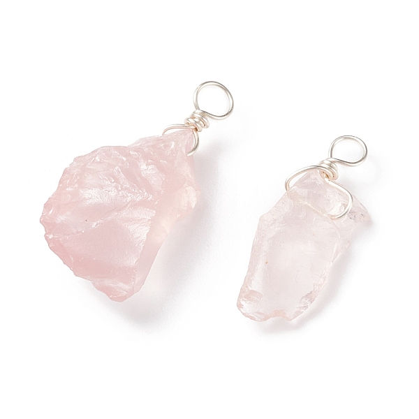 PandaHall Rough Raw Natural Rose Quartz Pendants, with Silver Tone Copper Wire Wrapped, Nuggets Charm, 18~33x7~20x5~9mm, Hole: 3.5~4mm Rose...
PandaHall Rough Raw Natural Rose Quartz Pendants, with Silver Tone Copper Wire Wrapped, Nuggets Charm, 18~33x7~20x5~9mm, Hole: 3.5~4mm Rose...