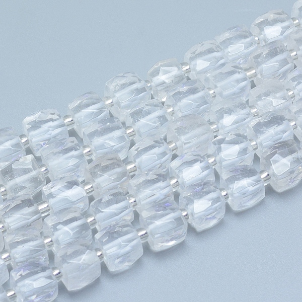 PandaHall Natural Quartz Crystal Beads Strands, Rock Crystal, Faceted, Cube, Alice Blue, 9~10.5x9~10.5x9~10.5mm, Hole: 1mm, about...
PandaHall Natural Quartz Crystal Beads Strands, Rock Crystal, Faceted, Cube, Alice Blue, 9~10.5x9~10.5x9~10.5mm, Hole: 1mm, about...