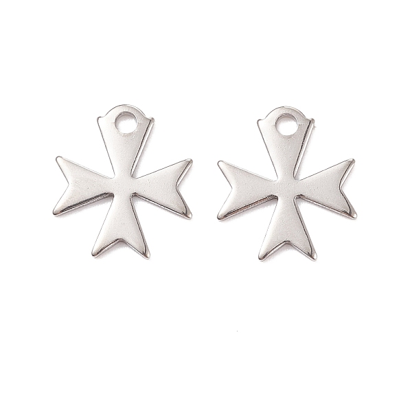 PandaHall 304 Stainless Steel Charms, Cross, Stainless Steel Color, 14.4x13x1mm, Hole: 2mm. 304 Stainless Steel Cross
PandaHall 304 Stainless Steel Charms, Cross, Stainless Steel Color, 14.4x13x1mm, Hole: 2mm. 304 Stainless Steel Cross