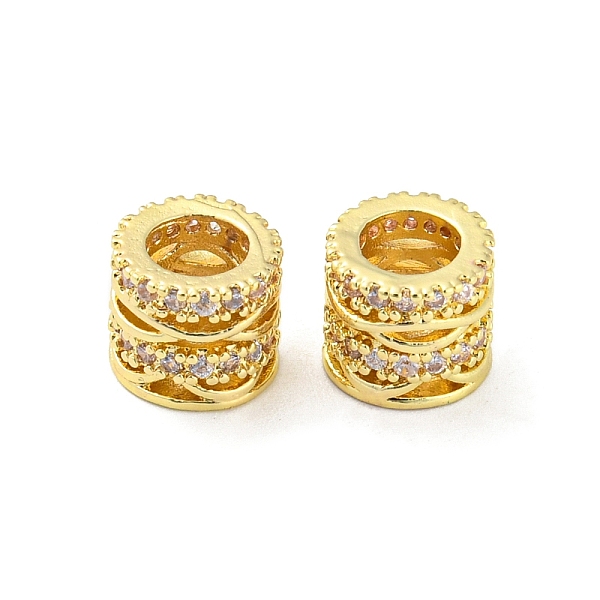 PandaHall Brass Micro Pave Cubic Zirconia European Beads, Large Hole Beads, Long-Lasting Plated, Lead Free & Cadmium Free, Hollow Column...
PandaHall Brass Micro Pave Cubic Zirconia European Beads, Large Hole Beads, Long-Lasting Plated, Lead Free & Cadmium Free, Hollow Column...