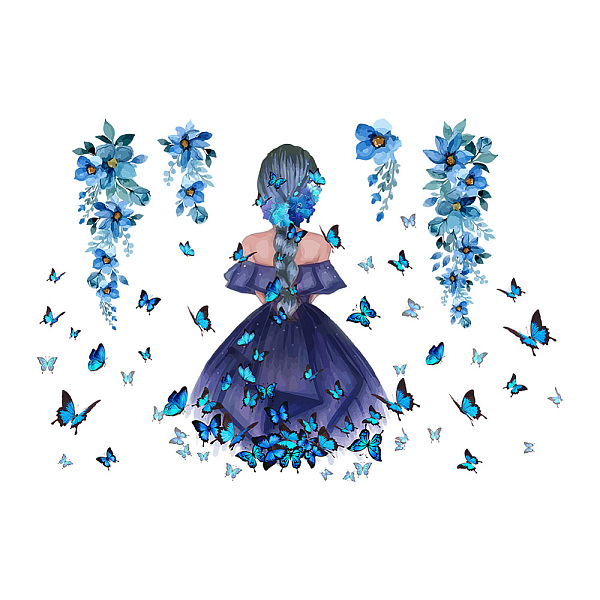 PandaHall PVC Wall Stickers, Wall Decoration, Girl/Butterfly/Flower Pattern, Girl Pattern, 900x320mm Plastic Human
PandaHall PVC Wall Stickers, Wall Decoration, Girl/Butterfly/Flower Pattern, Girl Pattern, 900x320mm Plastic Human