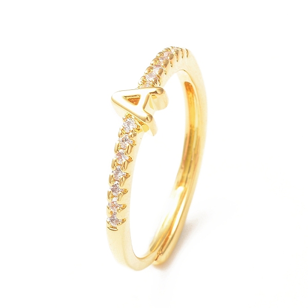 PandaHall Clear Cubic Zirconia Initial Letter Adjustable Ring, Golden Brass Jewelry for Women, Letter.A, Inner Diameter: 18mm Brass+Cubic...
PandaHall Clear Cubic Zirconia Initial Letter Adjustable Ring, Golden Brass Jewelry for Women, Letter.A, Inner Diameter: 18mm Brass+Cubic...