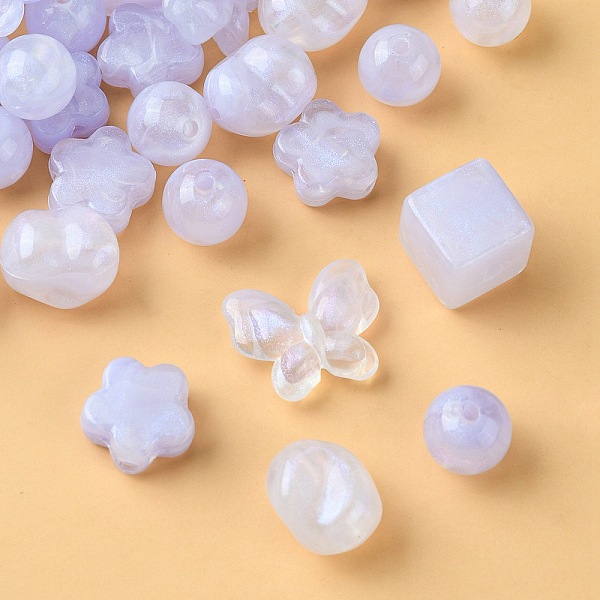 PandaHall Opaque Acrylic Beads, Glitter Beads, Mixed Shapes, Lilac, 10.5~17x11~20x5.5~13.5mm, Hole: 1.6~3mm Acrylic Mixed Shapes Purple
PandaHall Opaque Acrylic Beads, Glitter Beads, Mixed Shapes, Lilac, 10.5~17x11~20x5.5~13.5mm, Hole: 1.6~3mm Acrylic Mixed Shapes Purple