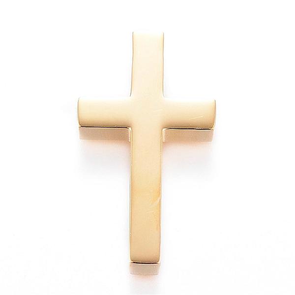 PandaHall 304 Stainless Steel Pendants, Cross, Golden, 30x17x5mm, Hole: 4mm 304 Stainless Steel Cross
PandaHall 304 Stainless Steel Pendants, Cross, Golden, 30x17x5mm, Hole: 4mm 304 Stainless Steel Cross
