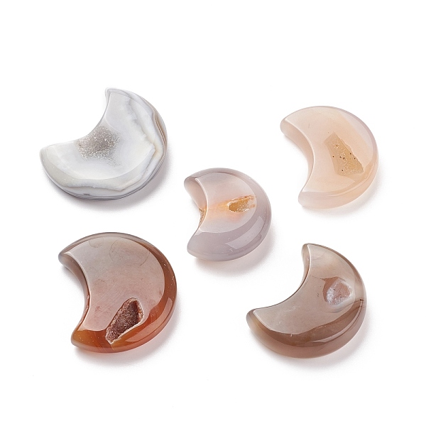 PandaHall Natural Agate Geode Cabochons, Moon, 46~58.5x36~50x11.5~16.5mm Natural Agate Moon
PandaHall Natural Agate Geode Cabochons, Moon, 46~58.5x36~50x11.5~16.5mm Natural Agate Moon