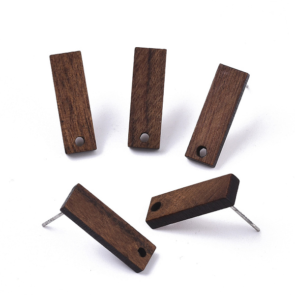 PandaHall Walnut Wood Stud Earring Findings, with 304 Stainless Steel Pin, Rectangle, Coconut Brown, 20x6.5mm, Hole: 1.6mm, Pin: 0.7mm Wood...
PandaHall Walnut Wood Stud Earring Findings, with 304 Stainless Steel Pin, Rectangle, Coconut Brown, 20x6.5mm, Hole: 1.6mm, Pin: 0.7mm Wood...