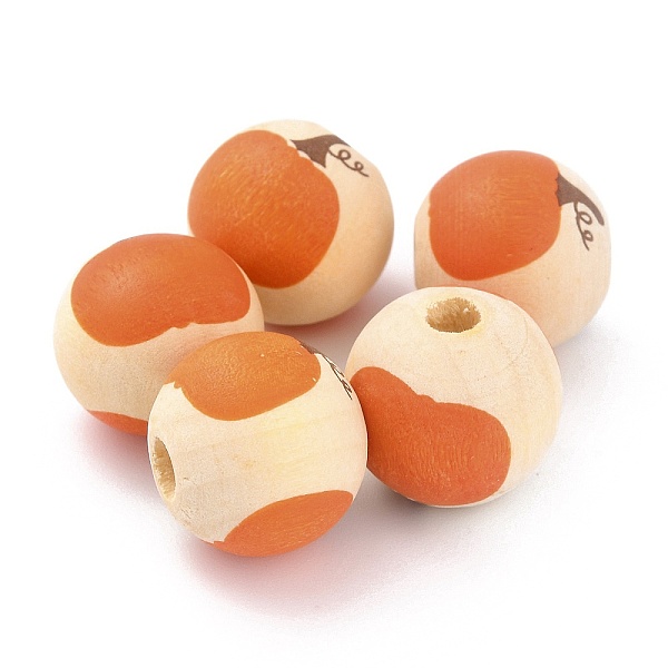 PandaHall Autumn Theme Natural Wooden Beads, Round with Pumpkin Pattern, Chocolate, 16x15mm, Hole: 4mm Wood Round Brown
PandaHall Autumn Theme Natural Wooden Beads, Round with Pumpkin Pattern, Chocolate, 16x15mm, Hole: 4mm Wood Round Brown