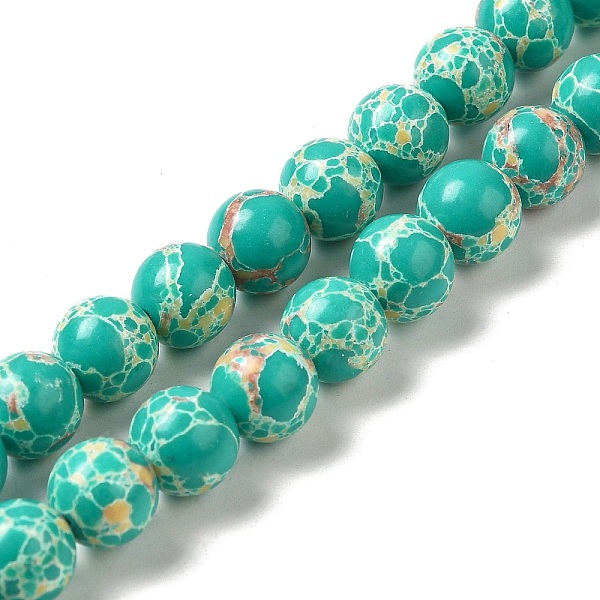 PandaHall Synthetic Imperial Jasper Dyed Beads Strands, Round, Turquoise, 8mm, Hole: 1.2mm, about 47~48pcs/strand, 14.96''~15.16''..., Green
PandaHall Synthetic Imperial Jasper Dyed Beads Strands, Round, Turquoise, 8mm, Hole: 1.2mm, about 47~48pcs/strand, 14.96''~15.16''..., Green