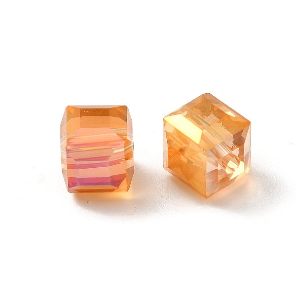 PandaHall Electorplated Glass Beads, Rainbow Plated, Faceted, Cube, Dark Orange, 7x7x7mm, Hole: 1mm Glass Cube Orange
PandaHall Electorplated Glass Beads, Rainbow Plated, Faceted, Cube, Dark Orange, 7x7x7mm, Hole: 1mm Glass Cube Orange