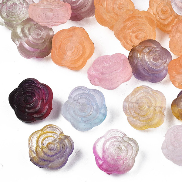 PandaHall Two Tone Spray Painted Transparent Acrylic Beads, Frosted, Flower, Mixed Color, 11.5x12x9mm, Hole: 2mm, about 935pcs/500g Acrylic..., Multicolor
PandaHall Two Tone Spray Painted Transparent Acrylic Beads, Frosted, Flower, Mixed Color, 11.5x12x9mm, Hole: 2mm, about 935pcs/500g Acrylic..., Multicolor