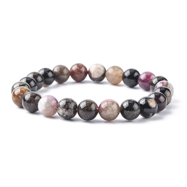 PandaHall Tourmaline Stretch Bracelets, with Elastic Cord, Colorful, Round, Tourmaline, Beads: 8mm, 52mm inner diameter Tourmaline
PandaHall Tourmaline Stretch Bracelets, with Elastic Cord, Colorful, Round, Tourmaline, Beads: 8mm, 52mm inner diameter Tourmaline