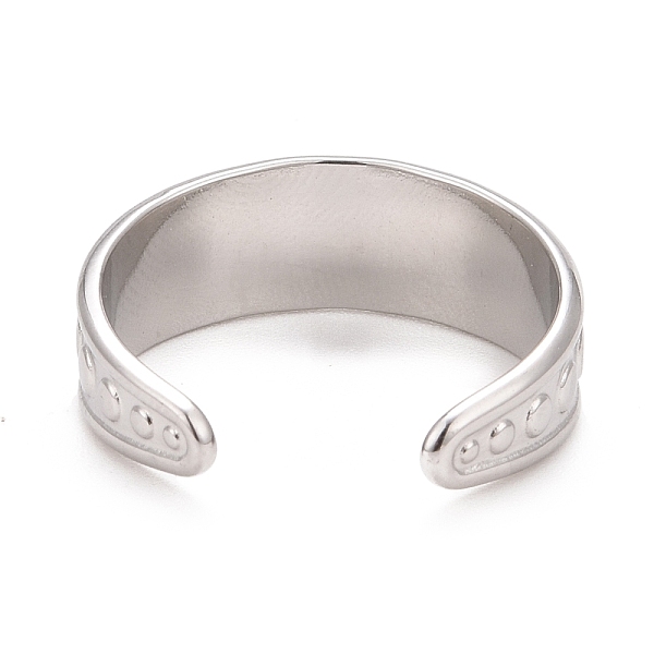 PandaHall 304 Stainless Steel Flat Round Pattern Open Cuff Ring for Women, Stainless Steel Color, US Size 9(18.9mm) 304 Stainless Steel
PandaHall 304 Stainless Steel Flat Round Pattern Open Cuff Ring for Women, Stainless Steel Color, US Size 9(18.9mm) 304 Stainless Steel