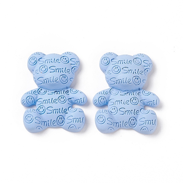 PandaHall Opaque Resin Cabochons, Bear with Smiling Face Pattern, Cornflower Blue, 38x31x10mm Resin Bear
PandaHall Opaque Resin Cabochons, Bear with Smiling Face Pattern, Cornflower Blue, 38x31x10mm Resin Bear