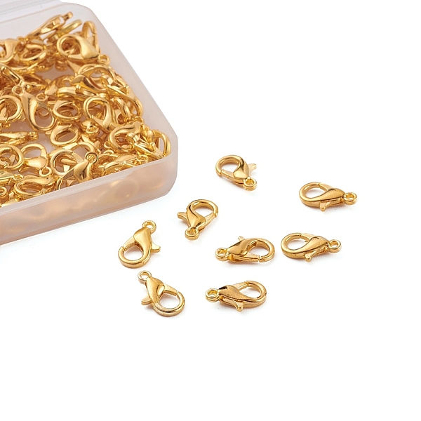 PandaHall Zinc Alloy Lobster Claw Clasps, Golden, 12x6mm, Hole: 1.2mm, 100pcs/Box Alloy Others
PandaHall Zinc Alloy Lobster Claw Clasps, Golden, 12x6mm, Hole: 1.2mm, 100pcs/Box Alloy Others