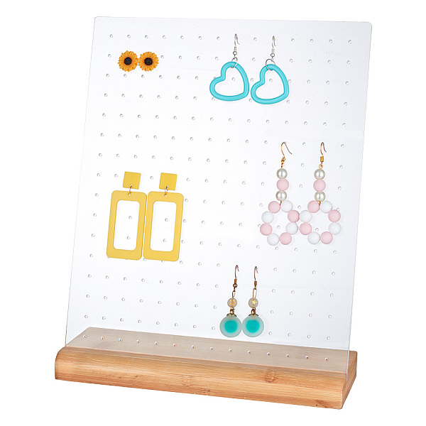 PandaHall Transparent Acrylic Slant Back Earring Display Stands, Jewelry Organizer Holder with Wooden Base for Earring Storage, Clear...
PandaHall Transparent Acrylic Slant Back Earring Display Stands, Jewelry Organizer Holder with Wooden Base for Earring Storage, Clear...