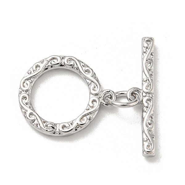 PandaHall Brass Toggle Clasps, Real Platinum Plated, 20mm long, Bar: 4x18x2mm, Ring: 14x12x2mm, Hole: 1.2mm Brass
PandaHall Brass Toggle Clasps, Real Platinum Plated, 20mm long, Bar: 4x18x2mm, Ring: 14x12x2mm, Hole: 1.2mm Brass