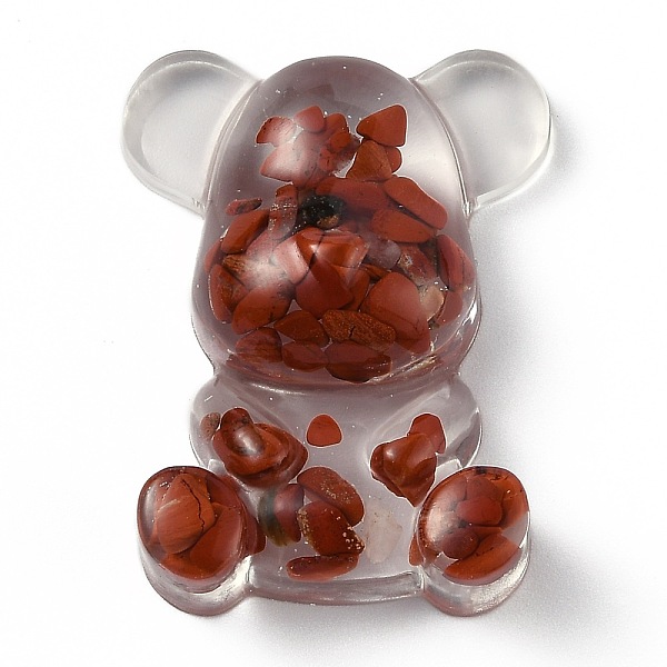 PandaHall Resin Display Decorations, with Natural Red Jasper Chips Inside, Bear, 53.5~53.8x41~41.5x17.5~21mm Red Jasper Bear
PandaHall Resin Display Decorations, with Natural Red Jasper Chips Inside, Bear, 53.5~53.8x41~41.5x17.5~21mm Red Jasper Bear