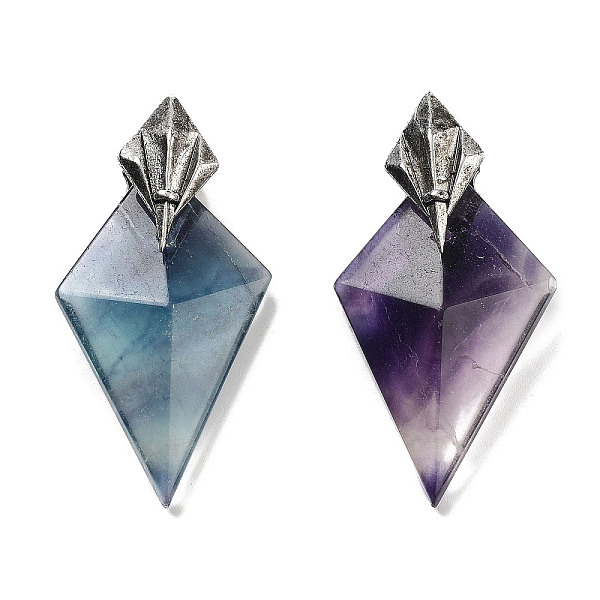 PandaHall Natural Fluorite Pendants, Faceted Kite Charms with Antique Silver Plated Brass Findings, 46.5x24x11mm, Hole: 4.5mm Fluorite Kite
PandaHall Natural Fluorite Pendants, Faceted Kite Charms with Antique Silver Plated Brass Findings, 46.5x24x11mm, Hole: 4.5mm Fluorite Kite
