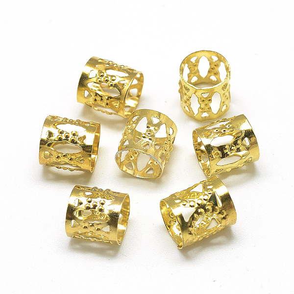 PandaHall Iron Dreadlocks Beads Hair Decoration, Hair Coil Cuffs, Column, Gold, 8x8mm, Hole: 7mm Iron
PandaHall Iron Dreadlocks Beads Hair Decoration, Hair Coil Cuffs, Column, Gold, 8x8mm, Hole: 7mm Iron