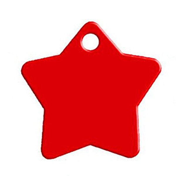 PandaHall Aluminium Pendants, Pet Tag, Stamping Blank Tag, Star, Crimson, 35x36x1mm, Hole: 4mm Aluminum Star Pink
PandaHall Aluminium Pendants, Pet Tag, Stamping Blank Tag, Star, Crimson, 35x36x1mm, Hole: 4mm Aluminum Star Pink