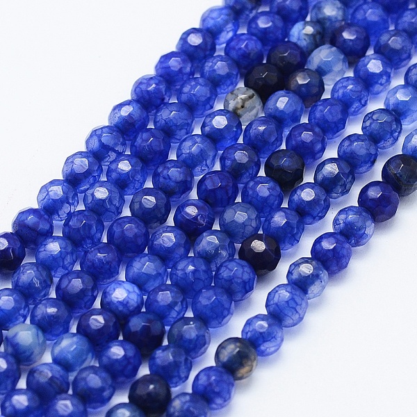 PandaHall Natural Agate Beads Strands, Dyed & Heated, Round, Faceted, Royal Blue, 4mm, Hole: 0.5mm, about 92pcs/strand, 14.57 inch(37cm)...
PandaHall Natural Agate Beads Strands, Dyed & Heated, Round, Faceted, Royal Blue, 4mm, Hole: 0.5mm, about 92pcs/strand, 14.57 inch(37cm)...