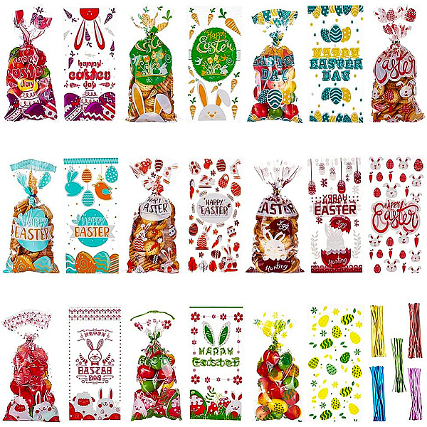 PandaHall BENECREAT 100Pcs 10 Styles OPP Plastic Storage Bags, Easter Theme, for Candy, Cookies, Gift Packaging, Rectangle with Easter Theme...
PandaHall BENECREAT 100Pcs 10 Styles OPP Plastic Storage Bags, Easter Theme, for Candy, Cookies, Gift Packaging, Rectangle with Easter Theme...