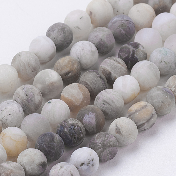 PandaHall Natural Bamboo Leaf Agate Beads Strands, Frosted, Round, 6mm, Hole: 0.8mm, about 63pcs/strand, 15.3 inch(39cm) Bamboo Leaf Agate...
PandaHall Natural Bamboo Leaf Agate Beads Strands, Frosted, Round, 6mm, Hole: 0.8mm, about 63pcs/strand, 15.3 inch(39cm) Bamboo Leaf Agate...