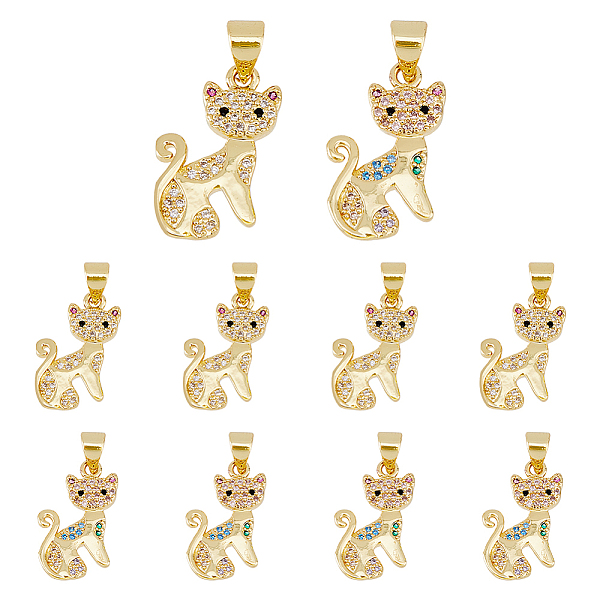 PandaHall DICOSMETIC 8Pcs 2 Colors Rack Plating Brass Micro Pave Cubic Zirconia Pendants, Cadmium Free & Lead Free, Long-Lasting Plated, Cat..., Multicolor
PandaHall DICOSMETIC 8Pcs 2 Colors Rack Plating Brass Micro Pave Cubic Zirconia Pendants, Cadmium Free & Lead Free, Long-Lasting Plated, Cat..., Multicolor