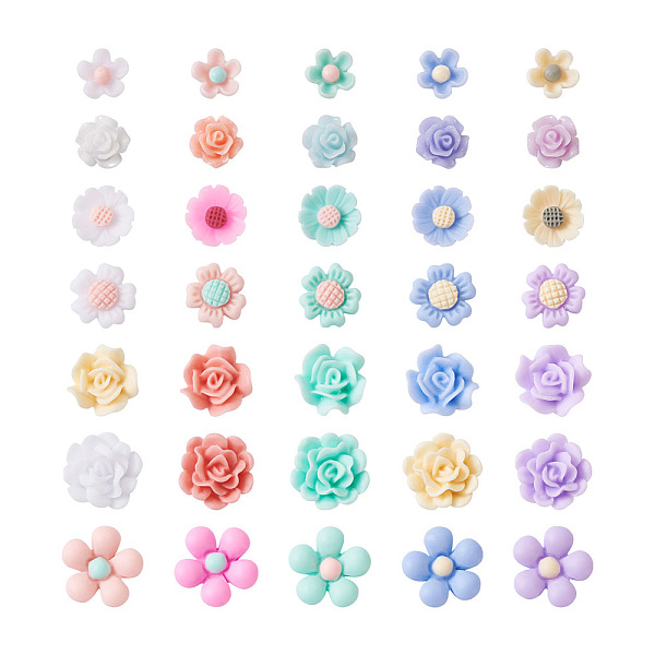 PandaHall Craftdady 700Pcs 7 Styles Opaque Resin Cabochons, Flower, Mixed Color, Mixed Color, 6~13x6~13x3~6mm, 100pcs/style Resin Flower..., Multicolor
PandaHall Craftdady 700Pcs 7 Styles Opaque Resin Cabochons, Flower, Mixed Color, Mixed Color, 6~13x6~13x3~6mm, 100pcs/style Resin Flower..., Multicolor