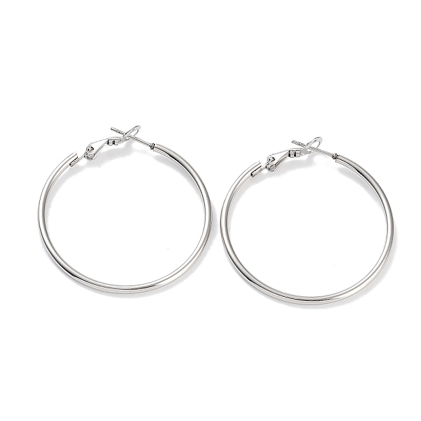 PandaHall Ring 304 Stainless Steel Hoop Earrings for Women Men, Stainless Steel Color, 12 Gauge, 40x2mm, Pin: 0.6mm 304 Stainless Steel Ring
PandaHall Ring 304 Stainless Steel Hoop Earrings for Women Men, Stainless Steel Color, 12 Gauge, 40x2mm, Pin: 0.6mm 304 Stainless Steel Ring